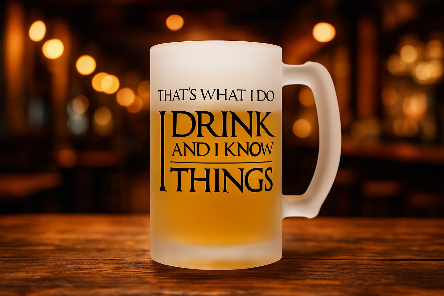 Bierpul I Drink And I Know Things in een sfeervolle kroeg